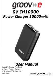 Manual Groov-e GV-CH10000 Portable Charger