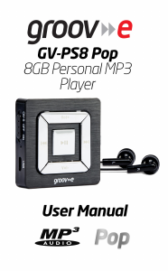 Manual Groov-e GV-PS8 Mp3 Player