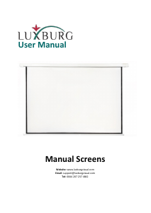 Manual Luxburg PS-MN-20x20-GB-01 Projector Screen