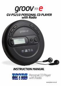 Manual Groov-e GV-PS210 Discman