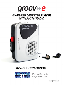 Handleiding Groov-e GV-PS525 Cassetterecorder