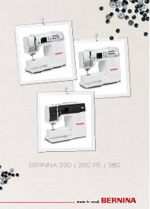 Manual de uso Bernina 350 PE Máquina de coser