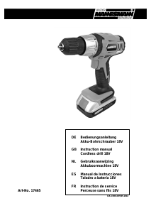 Bedienungsanleitung Brüder Mannesmann 17465 Bohrschrauber