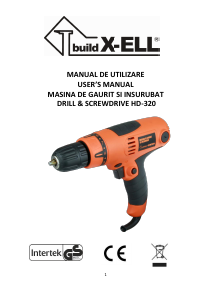 Manual BuildXell HD-320 Maşină de găurit-înşurubat