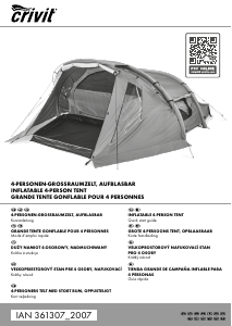Manual Crivit IAN 361307 Tent