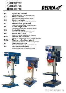 Manual de uso Dedra DED7707 Taladro de columna