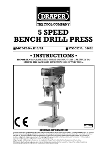 Manual Draper D13/5A Drill Press