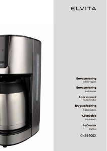 Brugsanvisning Elvita CKB2900X Kaffemaskine