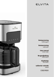 Bruksanvisning Elvita CKB3900X Kaffebryggare