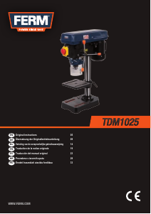 Manual FERM TDM1025 Drill Press