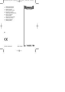 Manual de uso Herkules SB 1625/1D Taladro de columna