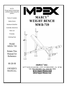 Manual Impex MWB-719 Multi-gym
