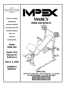 Manual Impex MWB-544 Multi-gym