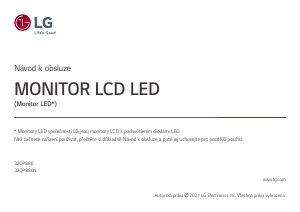 Manuál LG 32QP880-B LED monitor