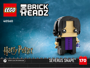Vadovas Lego set 40560 Brickheadz Hogvartso profesorius