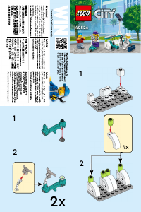 Manuale Lego set 40526 City Scooter elettrici e stazione di ricarica