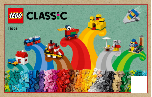 Rokasgrāmata Lego set 11021 Classic 90 rotaļāšanās gadi