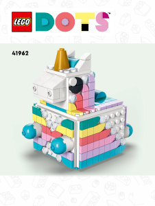 Manual Lego set 41962 DOTS Pack Familiar Criativo - Unicórnio