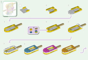 Käyttöohje Lego set 41956 DOTS Jäätelökehykset ja rannekoru