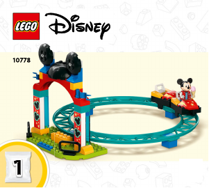 Käyttöohje Lego set 10778 Disney Mikki, Minni ja Hessu tivolissa