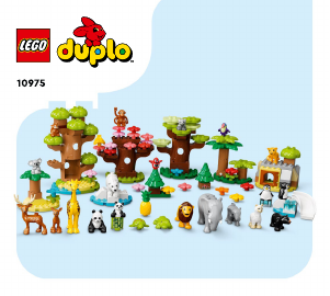 Bruksanvisning Lego set 10975 Duplo Världens vilda djur