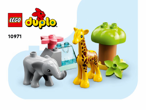 Bruksanvisning Lego set 10971 Duplo Afrikas vilda djur