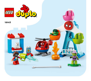 Bruksanvisning Lego set 10963 Duplo Spider-Man og vennene hans: Spenning på tivoliet