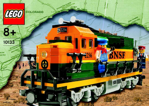 Brugsanvisning Lego set 10133 Trains Burlington Santa Fe locomotive