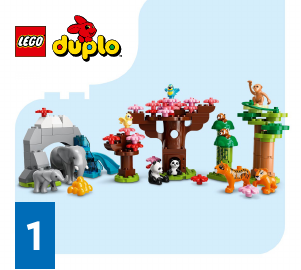 Kullanım kılavuzu Lego set 10974 Duplo Vahşi Asya Hayvanları