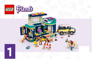 Brugsanvisning Lego set 41722 Friends Hesteshows-trailer