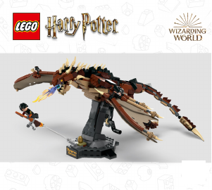 Manual de uso Lego set 76406 Harry Potter Dragón Colacuerno Húngaro