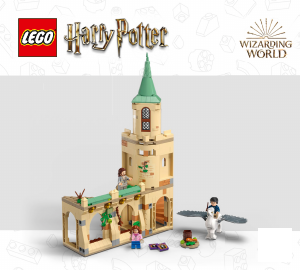 Bruksanvisning Lego set 76401 Harry Potter Hogwarts innergård - Sirius räddning