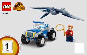 Vadovas Lego set 76943 Jurassic World Pteranodono gaudynės