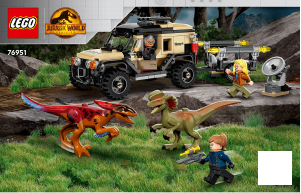 Mode d’emploi Lego set 76951 Jurassic World Le transport du Pyroraptor et du Dilophosaurus