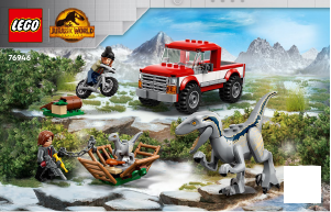 Manual Lego set 76946 Jurassic World Captura dos Velociraptores Blue e Beta