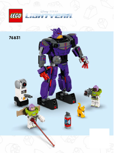 Vadovas Lego set 76831 Lightyear Zurgo mūšis