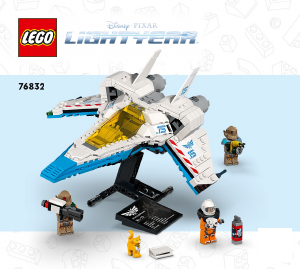 Bruksanvisning Lego set 76832 Lightyear XL-15 Romskip