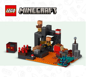 Mode d’emploi Lego set 21185 Minecraft Le bastion du Nether