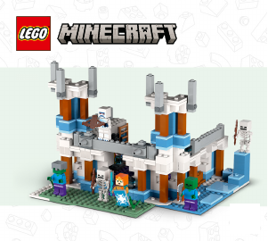 Brugsanvisning Lego set 21186 Minecraft Isborgen