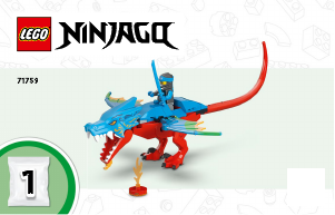 Bruksanvisning Lego set 71759 Ninjago Ninjasett med drage og tempel
