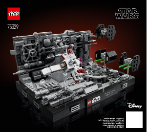 Brugsanvisning Lego set 75329 Star Wars Diorama med Dødsstjerne-angreb