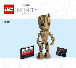 Manuál Lego set 76217 Super Heroes Já jsem Groot