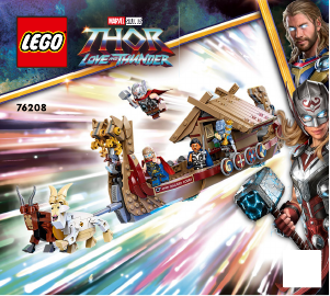 Handleiding Lego set 76208 Super Heroes Het Geitenschip