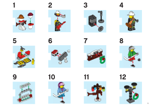 Mode d’emploi Lego set 60133 City Calendrier de l'Avent