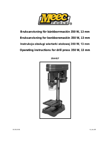 Bruksanvisning Meec Tools 254-017 Bordbormaskin