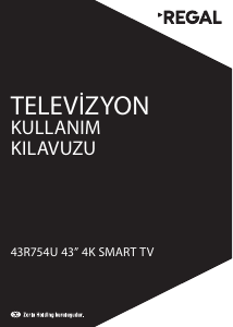 Kullanım kılavuzu Regal 43R754U LED televizyon