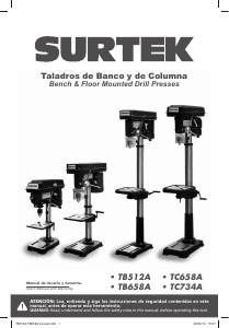Manual Surtek TC734A Drill Press
