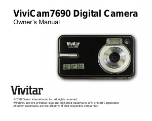 Handleiding Vivitar ViviCam 7690 Digitale camera