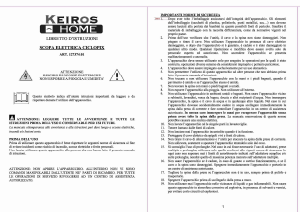 Manuale Keiros Home 127374.01 Aspirapolvere