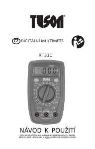 Manuál Tuson KT33C Multimetr
